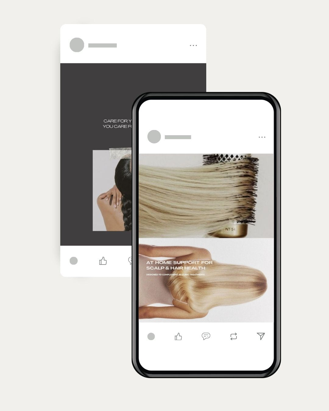 Canva social media templates for hair growth and restoration clinics – The Aesthetic Library