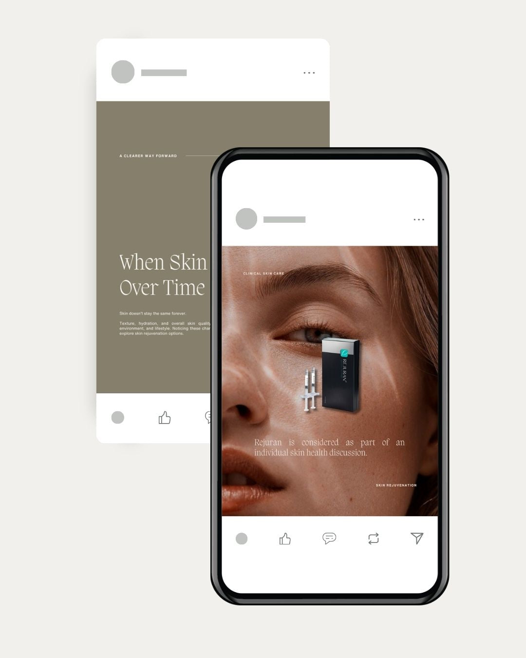 Education-led Instagram template for medical aesthetics clinics