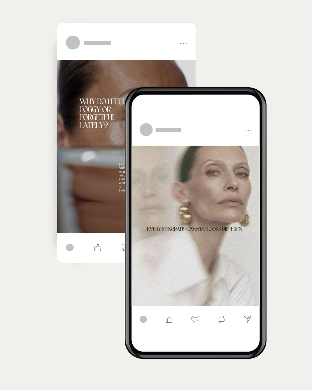 Canva social media templates for HRT and menopause clinics – The Aesthetic Library